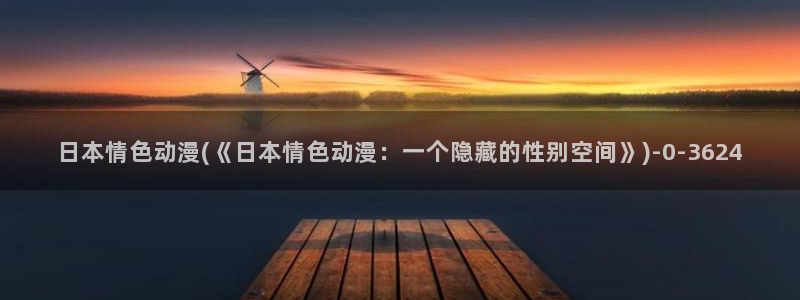 耽美动漫：日本情色动漫(《日本情色动漫：一个隐藏的性别空间》)